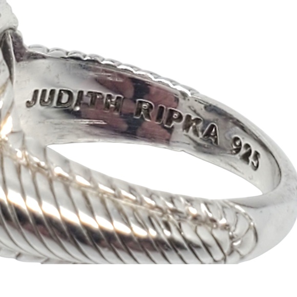 Judith Ripka Sterling Silver Heart Shaped Turquoise Doublet Ring Size 7 #21158 - Picture 6 of 9